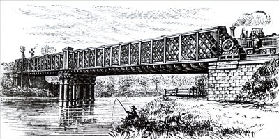 格子桁の橋 作： Unbekannt