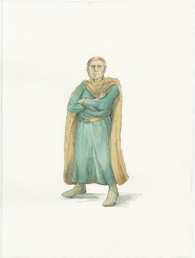 1066 年頃のノルマンディー公ウィリアムを示す復元図 作： Unbekannter Künstler