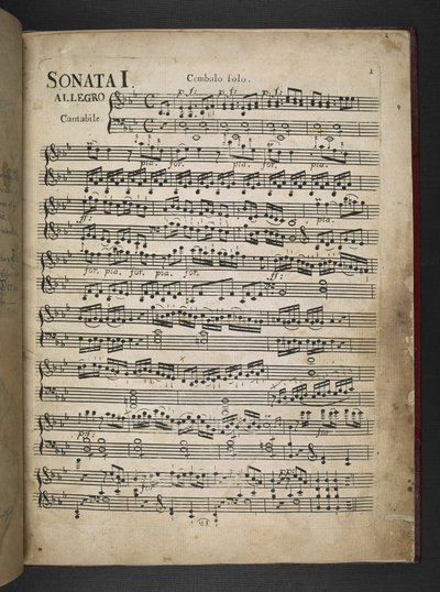 MS 41631 f.2r を追加 ベートーベンの Eb、F 短調、ニ長調の 3 つの初期ピアノフォルテ ソナタのコピー 作： Unbekannter Künstler