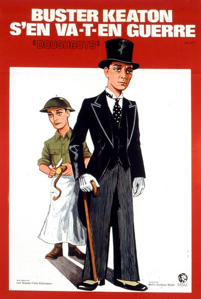 エドワード・セジウィック監督の映画「Doughboys」のポスター（バスター・キートン、サリー・アイラー出演） 1930年 作： Unbekannt