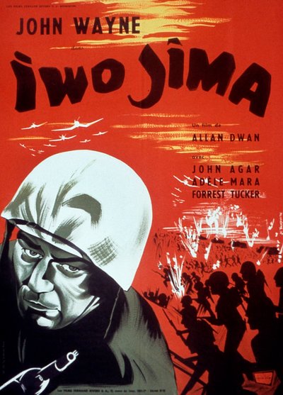 ジョン・ウェイン出演のAllanDwan監督映画「硫黄島」のポスター 1949年 作： Unbekannt