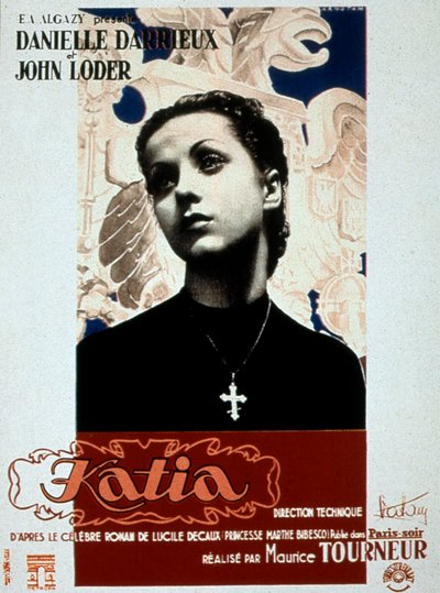 モーリス・トゥルヌール監督、ダニエル・ダリュー出演の映画「Katia」のポスター 1938年 作： Unbekannt
