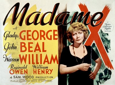 SamWood 1947の映画「Madame X」のポスター 作： Unbekannt
