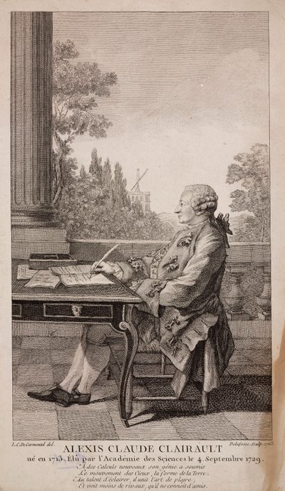 Alexis Claude Clairault（またはClairaut）、フランスの数学者 作： Unbekannt