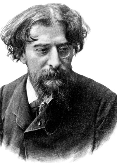アルフォンス・ドーデ（1840-1897）フランスの小説家 1892年頃（エングレーヴィング） 作： Unbekannter Künstler