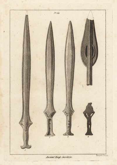 古代の真鍮製の剣 作： Unbekannt