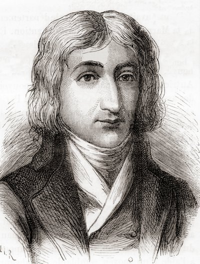 André-Jacques Garnerin、気球乗りでフレームレス パラシュートの発明者、「Les Merveilles de la Science」より、1870 年頃に出版 (リソ) 作： Unbekannter Künstler