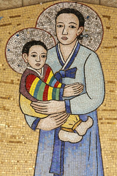 Annunciation basilica : 韓国の聖母、ナザレ、イスラエル 作： Unbekannt