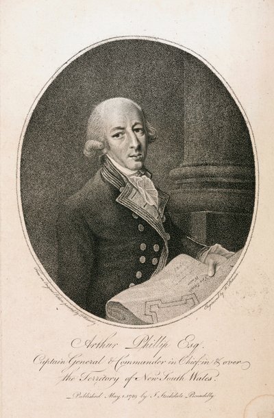 アーサー・フィリップ（英国海軍司令官）1789年頃 作： Unbekannt