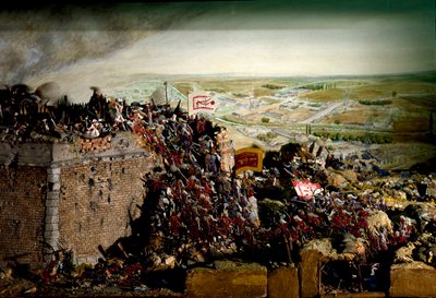 1683年のオーストリアトルコ戦争（ジオラマモデル） 作： Unbekannter Künstler