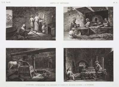 ベーカリー＆コンフェクショナリー ベーカリー＆スイートメーカー エジプト 1798年頃 作： Unbekannt