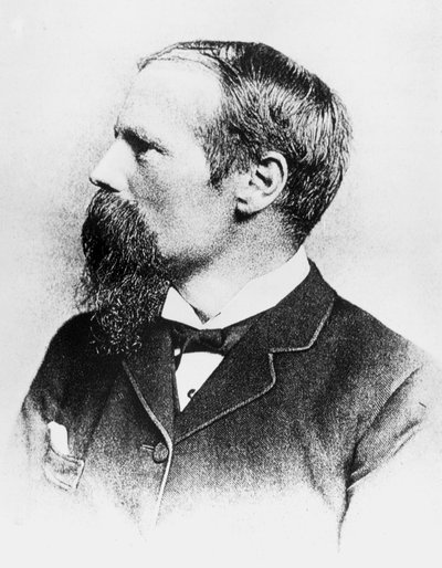 ベンジャミン・ベイカー（イギリスの土木技師、フォース・ブリッジの設計者）1885年頃 作： Unbekannt