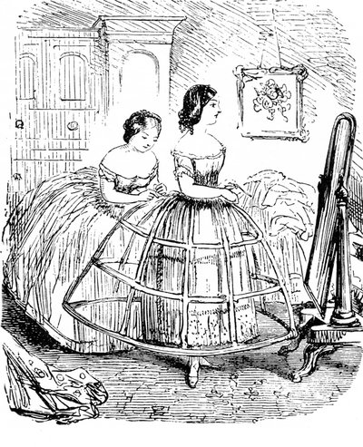 英国女性のファッション - 1850年代 作： Unbekannter Künstler