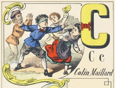 C：colin-maillard-Games Alphabet、c.1890（イラスト） 作： Unbekannt