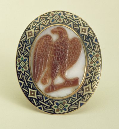枝の上のワシのカメオ、シチリア、c.1240（sardonyx） 作： Unbekannt