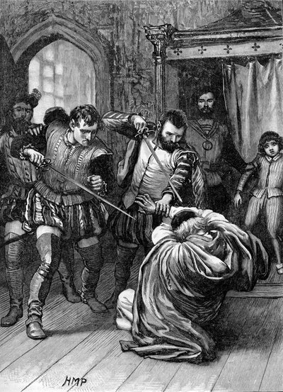 ビートン枢機卿が暗殺される、1546 年 5 月 29 日 作： Unbekannter Künstler