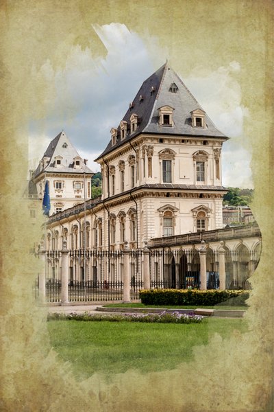 Castello del Valentino, トリノ, ピエモンテ, イタリア（写真加工 作： Unbekannt