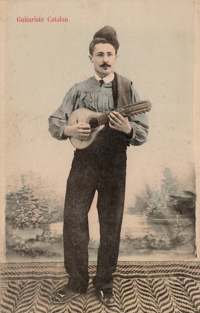 カタロニアのギタリスト、1910年頃（はがき） 作： Unbekannter Künstler