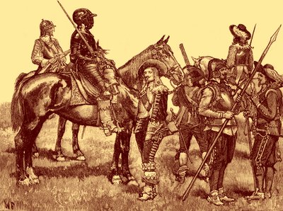 Cavalier Soldiers - イギリス南北戦争 作： Unbekannter Künstler