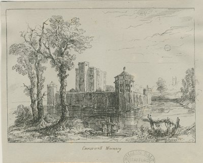 Caverswall Castle：インクスケッチ、nd [？19セント] 作： Unbekannt