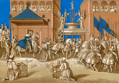 シャルル7世-パリに入る馬上のフランス王の肖像 作： Unbekannter Künstler