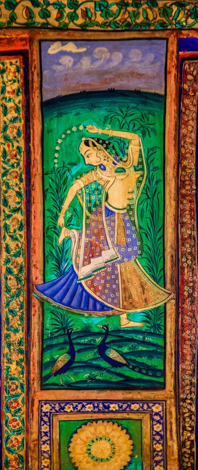 Virtuoso Fine PaintingsのあるChittra Sala Courtyard、Taragarh Fort、Bandi、Bandi、Rajasthan、インド、アジア（写真） 作： Unbekannter Künstler