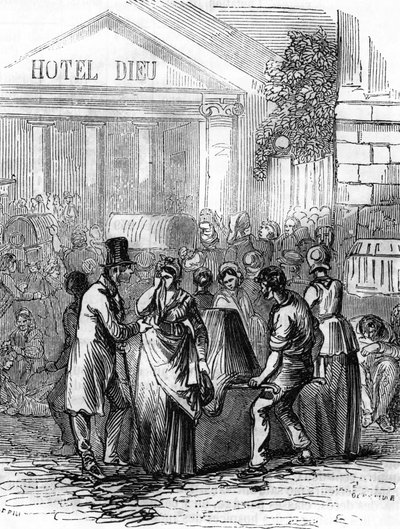 1832年フランスでコレラが大流行 作： Unbekannter Künstler