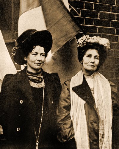クリスタベルとエメリン・パンクハースト（写真） 作： Unbekannter Künstler
