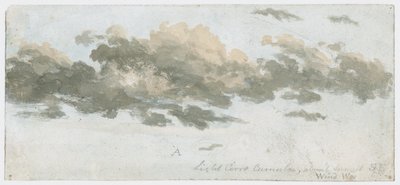 巻積雲、雲の習作、1803-1811年頃 作： Unbekannter Künstler