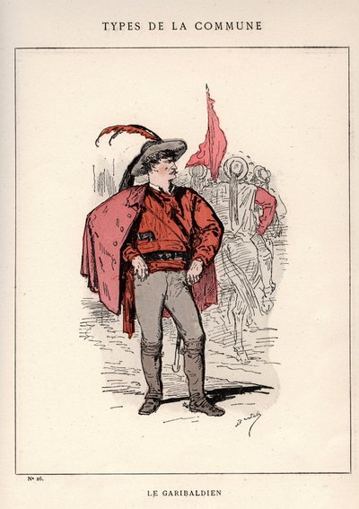 パリ・コミューン：「レ・コミューン」でのLE GARIBALDIEN（26）の衣装 作： Unbekannt