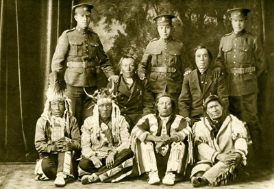 第1次世界大戦中のクリー族カナダ先住民 作： Unbekannter Künstler
