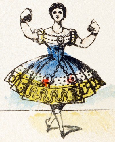 D-ダンサー-アルファベット-子供の娯楽-イメージエピナル、人気のあるセリエc.1890（イラスト） 作： Unbekannt