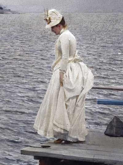 の詳細：夏の休暇（1886年、紙に水彩）。ストックホルム、個人蔵。アンデシュ・ゾーン（1860-1920） 作： Unbekannter Künstler