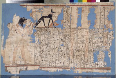 エジプト: 第 19 王朝のパピルス。 地中海考古学博物館、マルセイユ 作： Unbekannter Künstler