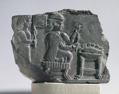 紡ぐエラム人女性、ネオエラム時代、紀元前700～600年頃（ビチューメン 作： Unbekannt