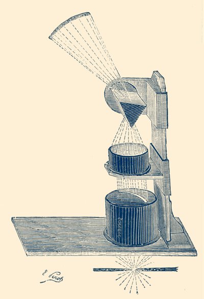 ステージに虹を投影するための電灯 作： Unbekannter Künstler