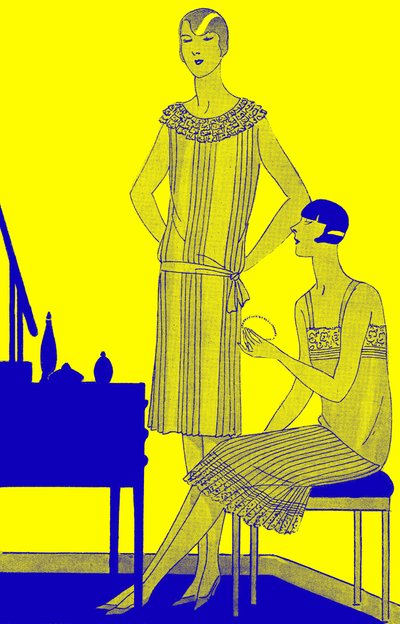 ファッション：1928年春のランジェリー 作： Unbekannter Künstler