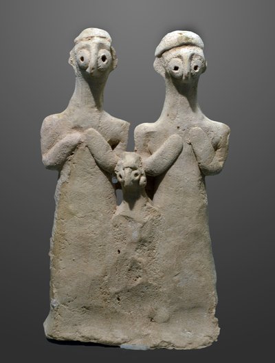 家族グループの置物、紀元前2000-1500年 作： Unbekannt