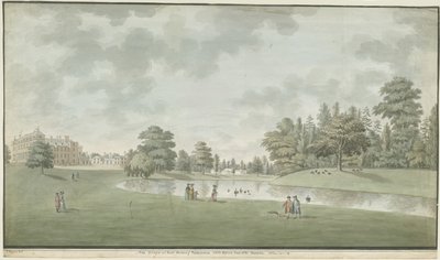 フィッシャーウィックホール：水彩画、1786 作： Unbekannt