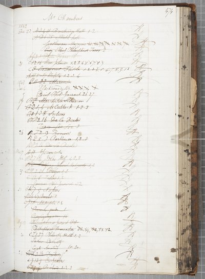 Fol 474 読者用のレシートブック（紙にペンとインク 作： Unbekannt