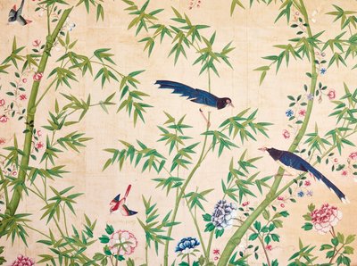 壁紙の断片、18世紀後半-19世紀初頭以降 作： Unbekannt