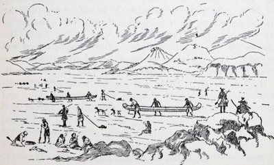 フランクリンによる氷上の極地探検 作： Unbekannter Künstler