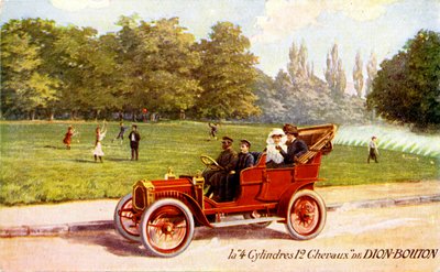 ド・ディオン・ブートン車のフランス広告、1904年頃 作： Unbekannter Künstler