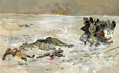 ロシアからのフランスの撤退 作： Unbekannter Künstler
