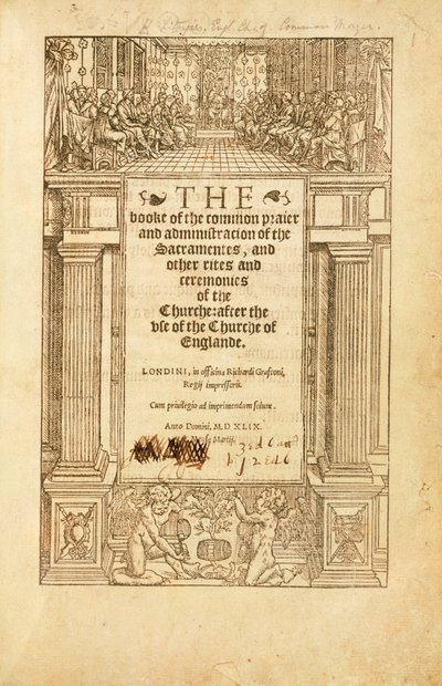 The Book of Common Prayer」の正面図 作： Unbekannt