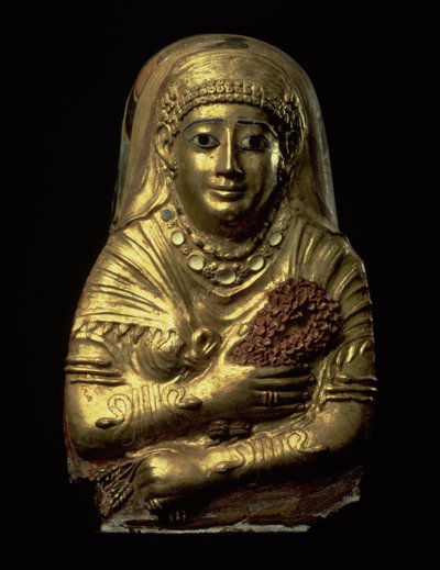 手段の女性の葬式カルトナージュ、ローマ帝国時代（1世紀AD） 作： Unbekannt
