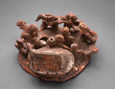 葬式の頬ピアスの儀式、紀元前200年-西暦300年 作： Unbekannt
