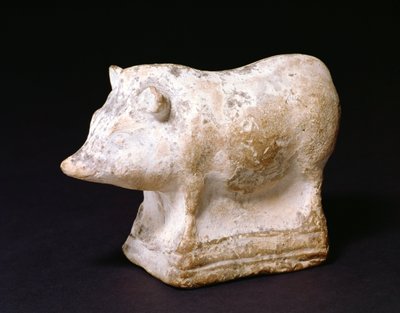 GR.4-1981 紀元前410～380年頃のギリシャ、エレウシスの豚のガラガラ（テラコッタ 作： Unbekannt