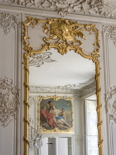 氷と鏡のゲーム、オーロラとセファレの反射、フランソワ・ブーシェ（1703-1770）の絵画。王子の部屋。パリ、ホテル・ド・スービズ 作： Unbekannt