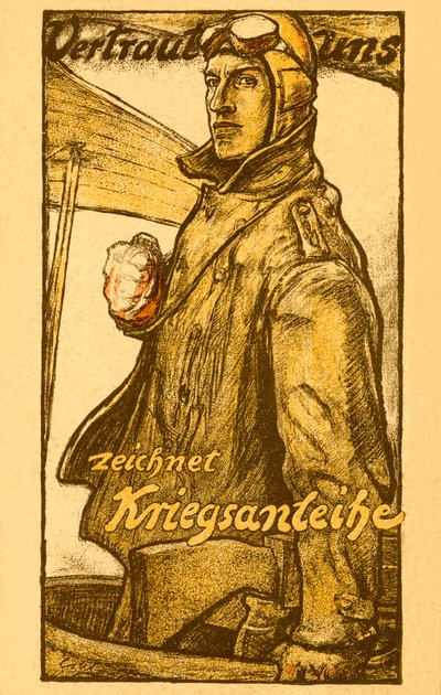 ドイツ第1次世界大戦の戦時国債ポスター 作： Unbekannter Künstler